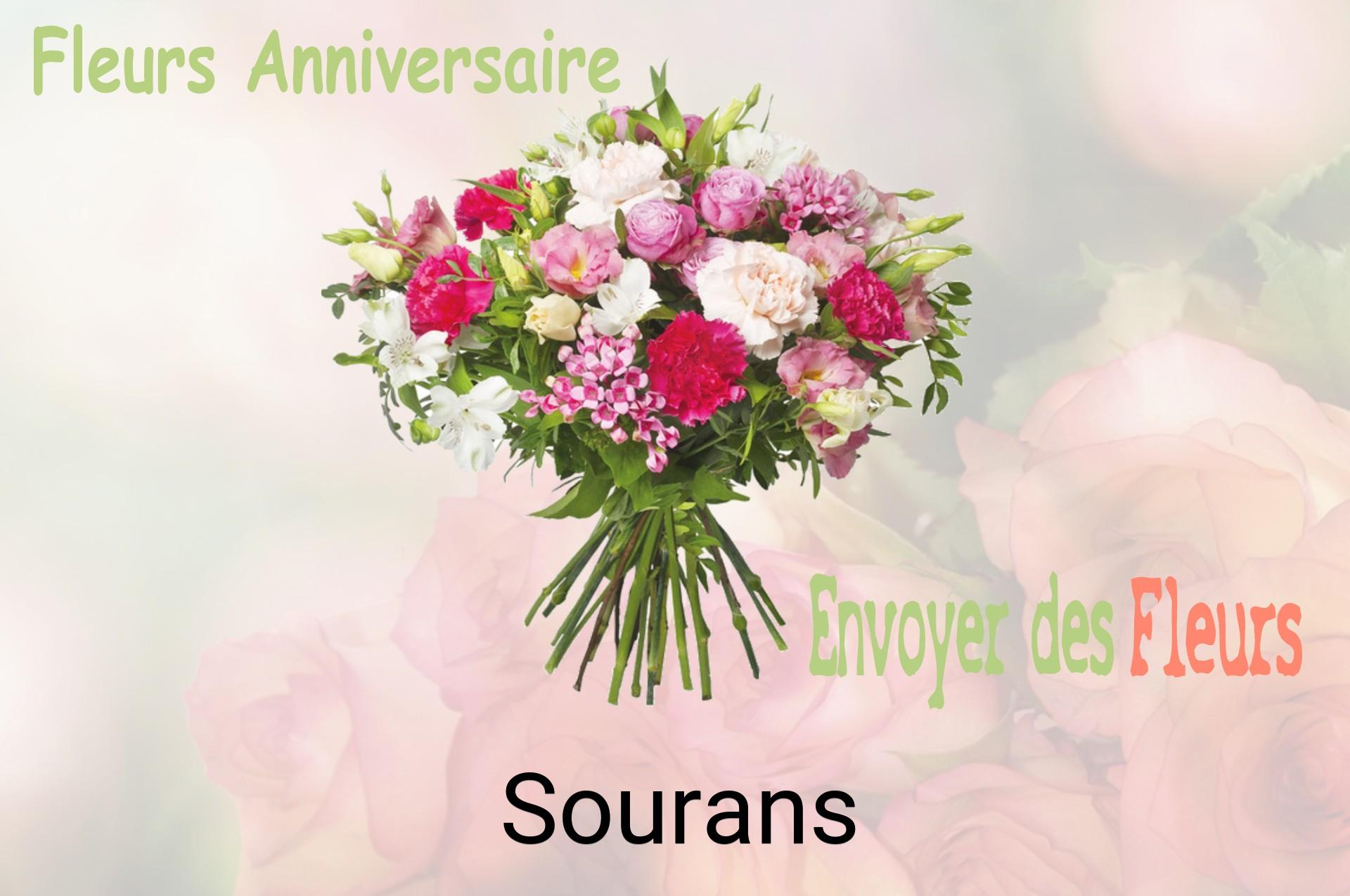 Bouquet de fleurs d’anniversaire livré à Sourans